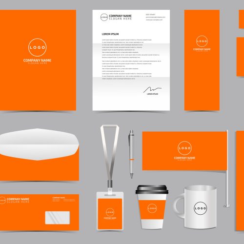Blank Corporate identity set branding template design kit. edita